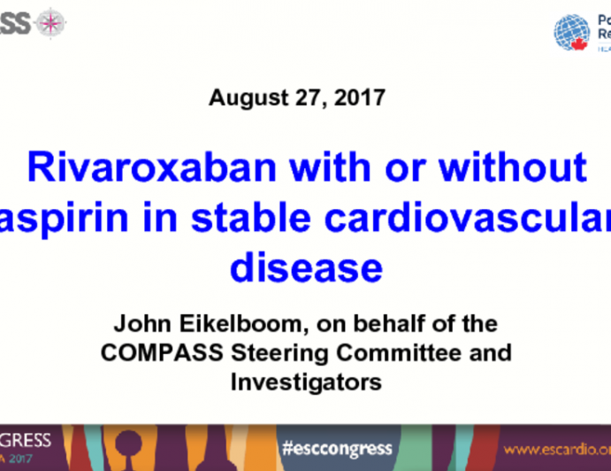 Rivaroxaban With or Without Aspirin in Stable Cardiovascular Disease